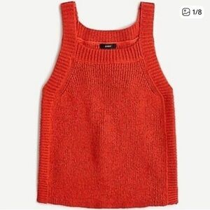 J. Crew Orange Knit Sweater tank